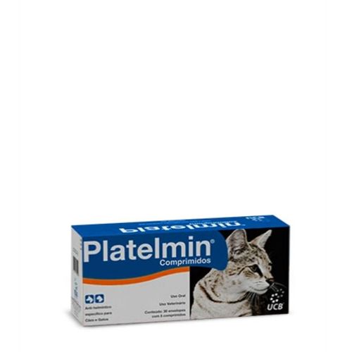 Platelmin Caes e Gatos - 5 Comprimidos