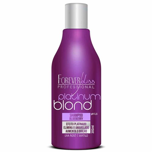Platinum Blond Forever Liss Shampoo Matizador Blue 300 Ml