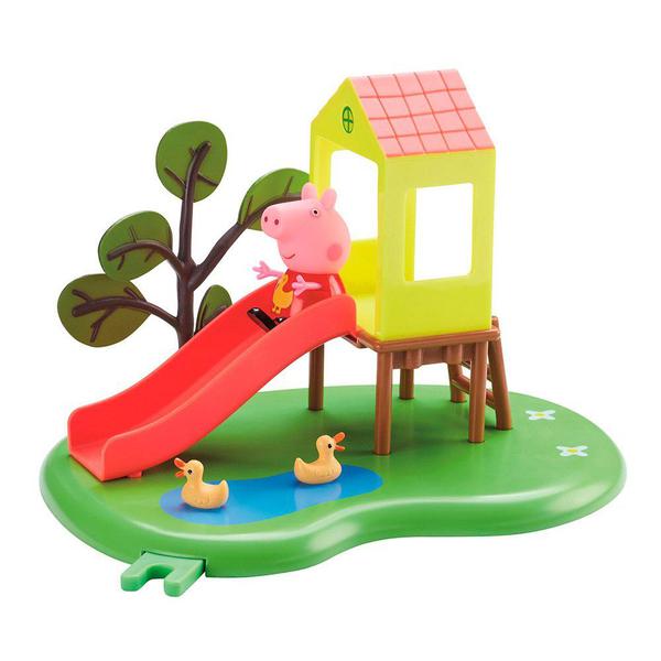 Playset e Mini Figuras - Peppa Pig - Hora de Brincar - Escorregador - DTC