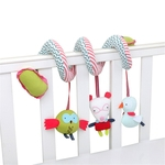 Plush espiral Atividade Toy animal dos desenhos animados Hanging Rattle para Infant bebê para Seat Stroller Bed Car