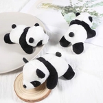 Plush Stuffed Boneca Toy Forma Panda bonito pendurado pingente mochila Decor