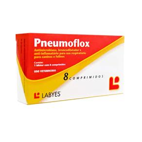 Pneumoflox 8 Comp Labyes Cães e Gatos