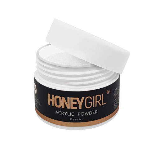 Pó Acrílico Honey Girl Acrylic Powder Acrigel White 15gr
