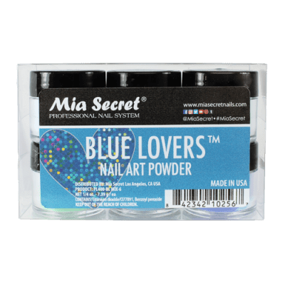 Pó Acrílico | Kit Blue Lovers | 6 Cores 7.39 Gr | Mia Secret