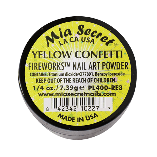 Pó Acrílico | Yellow Confetti | 7.39 Gr | Mia Secret