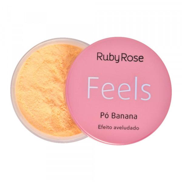 Pó Banana Efeito Aveludado Feels 15g Ruby Rose Hb-850 - 1 Unidade