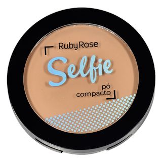 Pó Compacto Facial Ruby Rose Selfie Bege Escuro