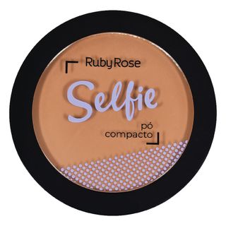 Pó Compacto Facial Ruby Rose Selfie Chocolate Médio
