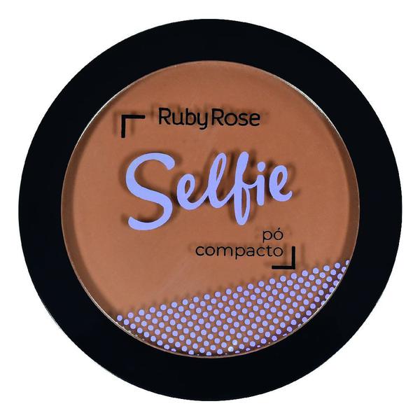 Pó Compacto Selfie Ruby Rose Chocolate Escuro HB-7228 PC 17
