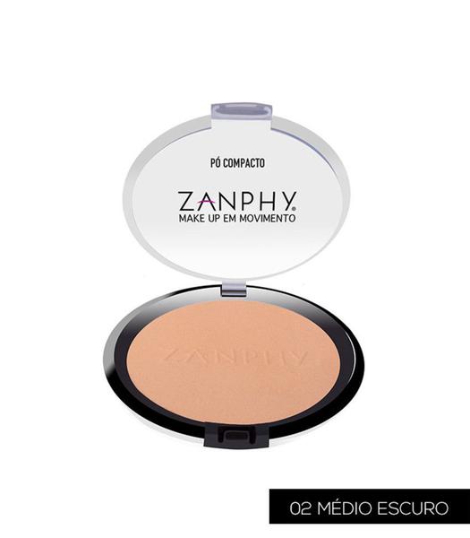 Pó Compacto Zanphy 002 Médio Escuro - Zanphy Makeup