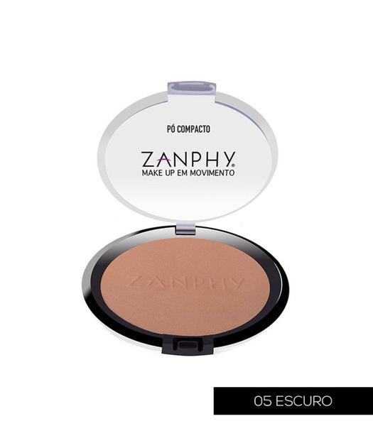 Pó Compacto Zanphy 005 Escuro - Zanphy Makeup