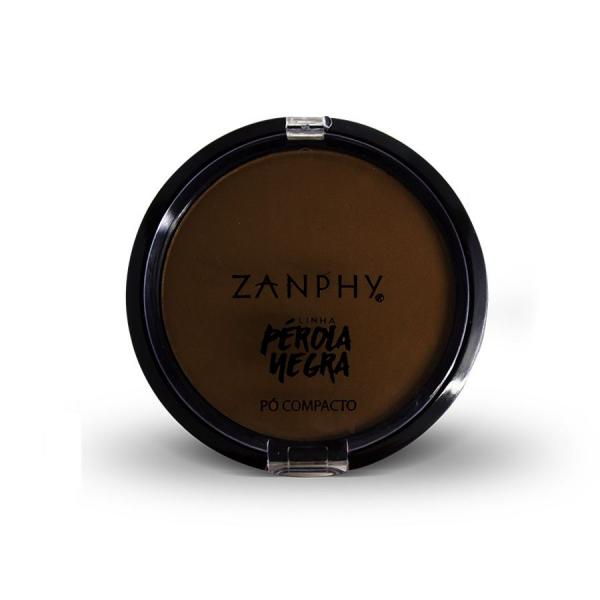 Pó Compacto Zanphy Pérola Negra - ARETA (Antigo 017 - Afro Escuro) - Zanphy Makeup