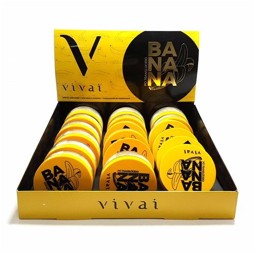 Pó de Banana Translúcido Vivai 1001 - Box C/ 18 Unid