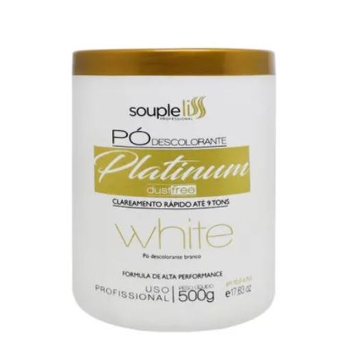 Pó Descolorante Platinum White 9 Tons Souple Liss 500g