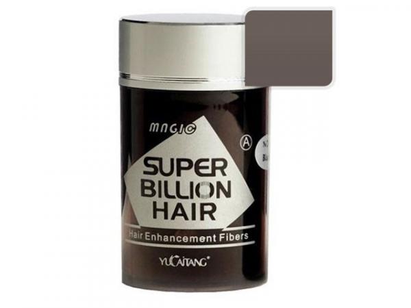 Pó Disfarça Calvície - Super Billion Hair Fibra Bill - Cor Cinza