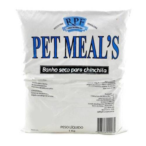 Pó para Banho Seco Pet Meal's para Chinchilas 1kg