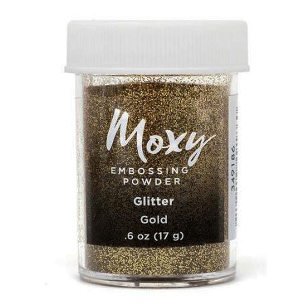 Pó para Emboss Moxy Embossing Powder American Craft Glitter Gold 349186