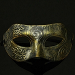 Polido Retro Bola Partido da máscara Máscara de Ouro Prata Bronze Cosplay para o Homem