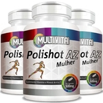 Polishot AZ Mulher (Polivitaminico / Multivitaminico) 500mg - 03 Potes