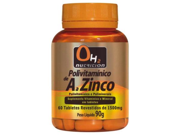 Polivitamínico de a A Zinco 60 Tabletes - OH2 Nutrition
