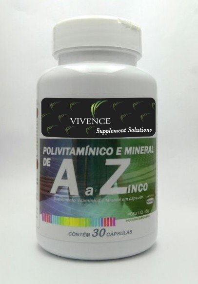 Polivitamínico e Mineral de a A Z com 30 Cápsulas