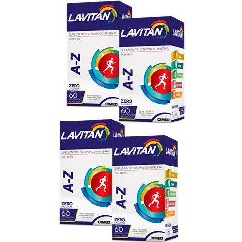 Polivitamínico Lavitan A-Z - 4 Un de 60 Comprimidos - Cimed