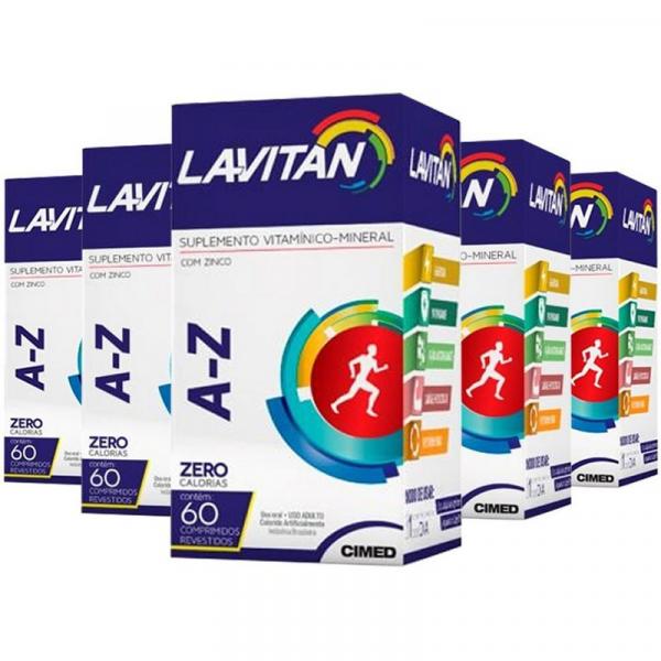 Polivitamínico Lavitan A-Z - 5 Unidades de 60 Comprimidos - Cimed