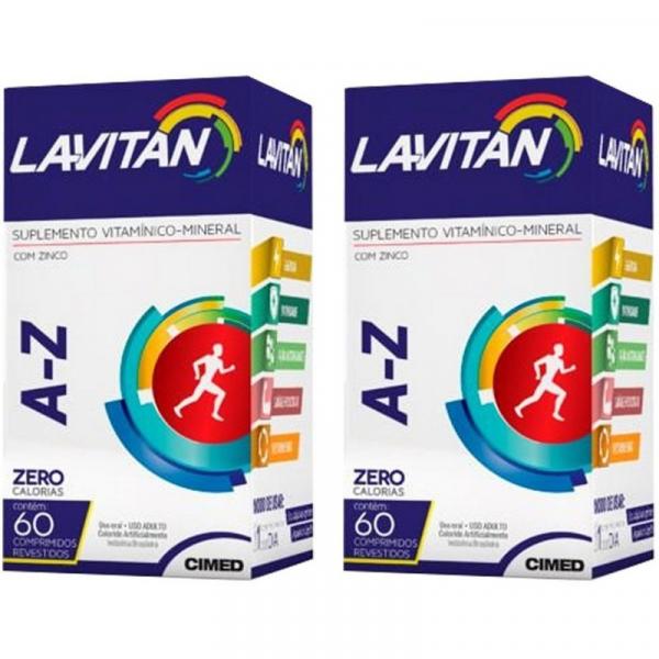 Polivitamínico Lavitan A-Z - 2 Unidades de 60 Comprimidos - Cimed