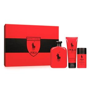 Polo Red Eau de Toilette Ralph Lauren - Perfume Masculino + Gel de Banho + Desodorante Kit