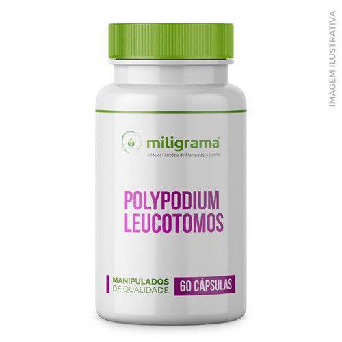 Polypodium Leucotomos 250mg - Fotoproteção em Cápsulas - 60 Cápsulas