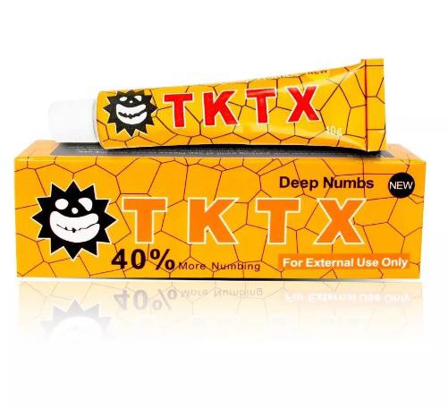 Pomada Anestésica Tktx 40% Amarela Original com Selo Micropigmentação Tattoo