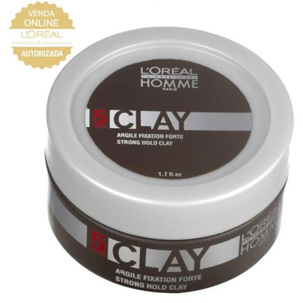 Pomada Clay Force 5 Loréal Professionnel Homme - 50ml - Loreal