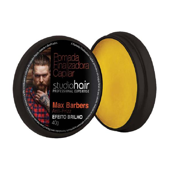 Pomada Finalizadora Capilar Max Barber Efeito Brilho Studio Hair 40g - Muriel
