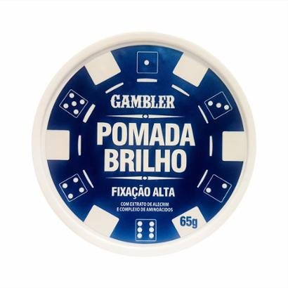 Pomada Gambler Brilho Alta Fixação 65g - Gambler