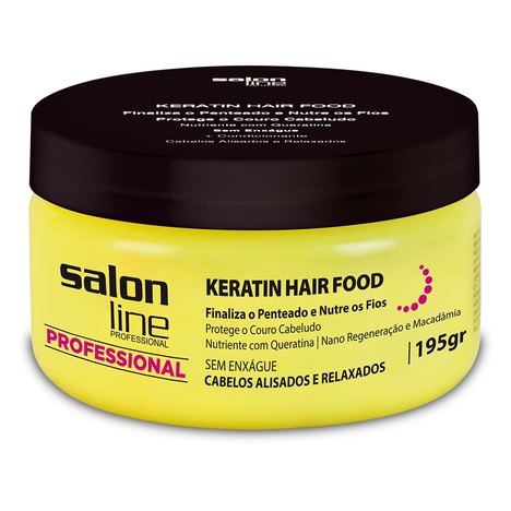 Pomada Keratin Hair Food Nutrition - Salon Line Professional - 195Gr