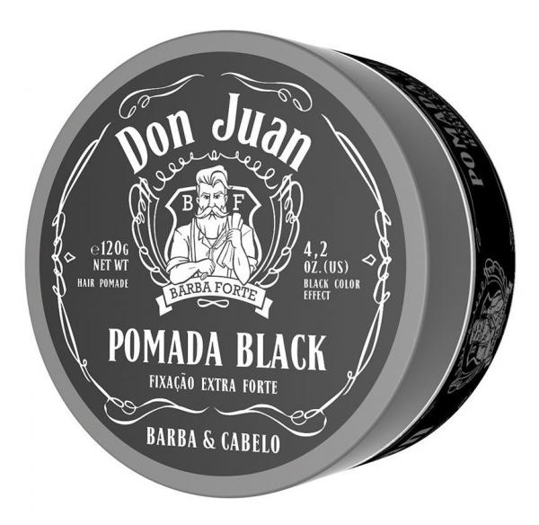 Pomada Para Cabelo Black Don Juan 120 g - Barba Forte