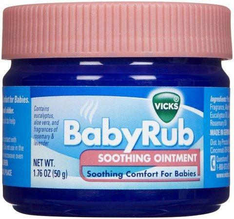 Pomada Vick Baby Rub Calmante para Bebês 50g