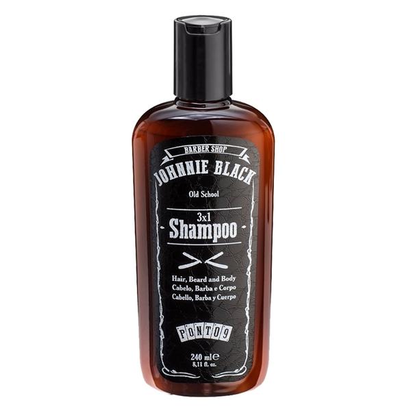 Ponto 9 Johnnie Black Shampoo 3x1 240ml - Ponto9