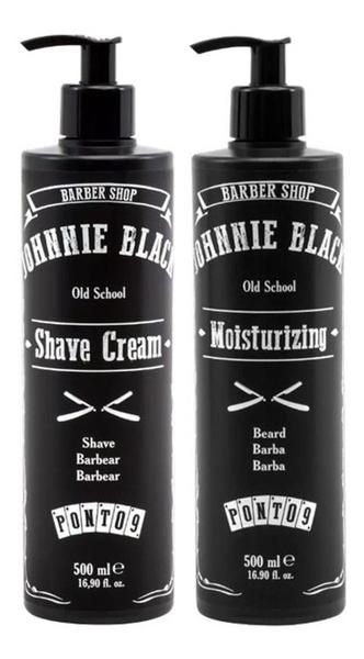 Ponto 9 Johnnie Black Shave Cream+ Beard Moisturizing 500ml
