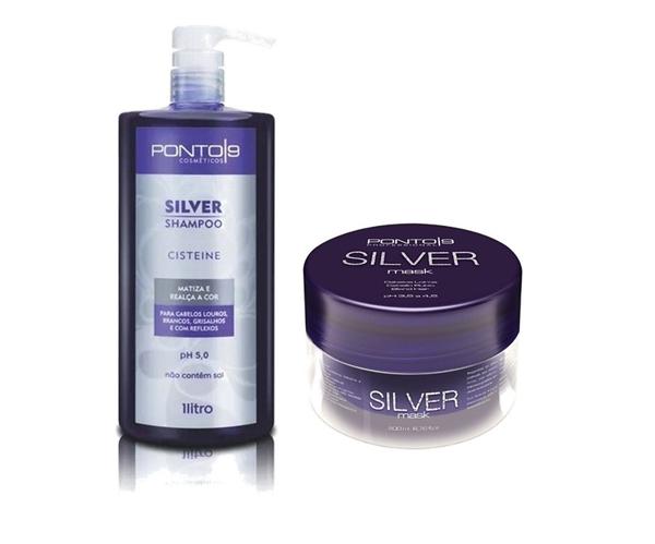 Ponto 9 Linha Silver Shampoo 1000ml + Máscara 200ml