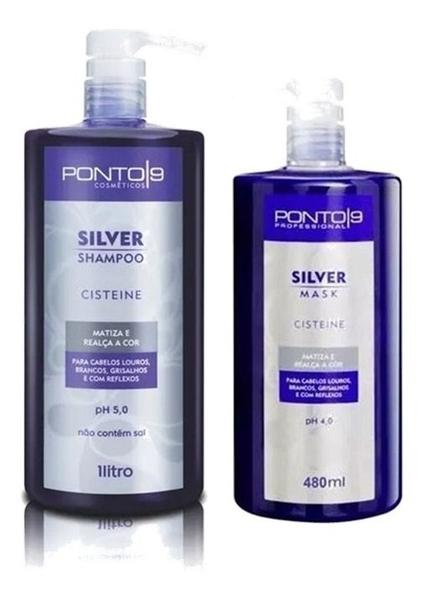 Ponto 9 Linha Silver Shampoo 1000ml + Máscara 480ml