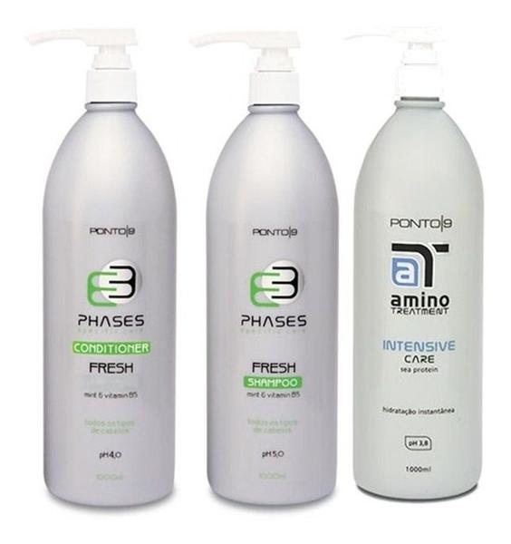 Ponto 9 Phases Fresh Shampoo+ Condicionador + Intensive Care