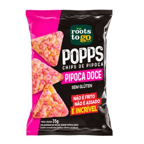 Popps Chips de Pipoca Doce 35 G