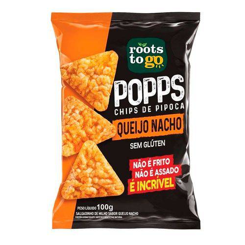 Popps Chips de Pipoca Sabor Queijo Nacho 35 G