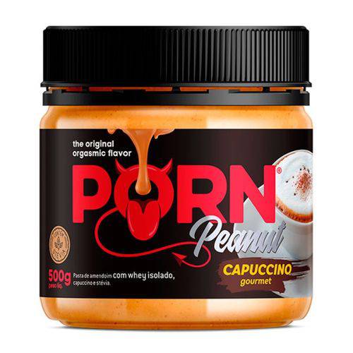 Porn Peanut Pasta Amendoim 500g Capuccino Gourmet Porn Fit