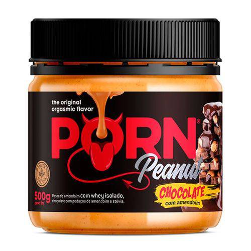 Porn Peanut Pasta Amendoim 500g Chocolate Amendoim Porn Fit