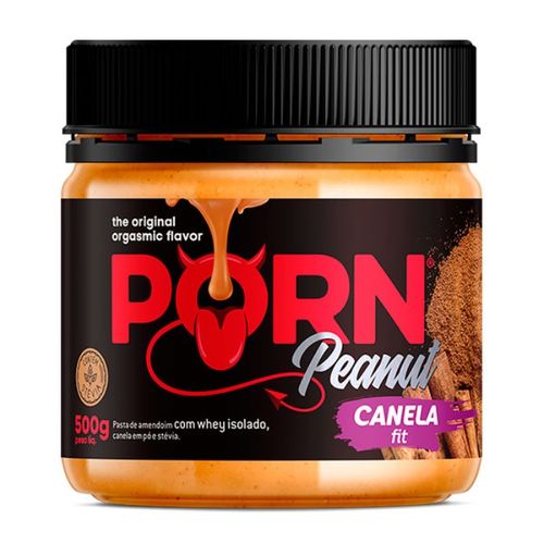 Porn Peanut Pasta de Amendoim 500g Canela Fit Porn Fit