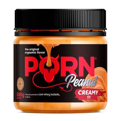 Porn Peanut Pasta de Amendoim 500g Creamy Fit Porn Fit