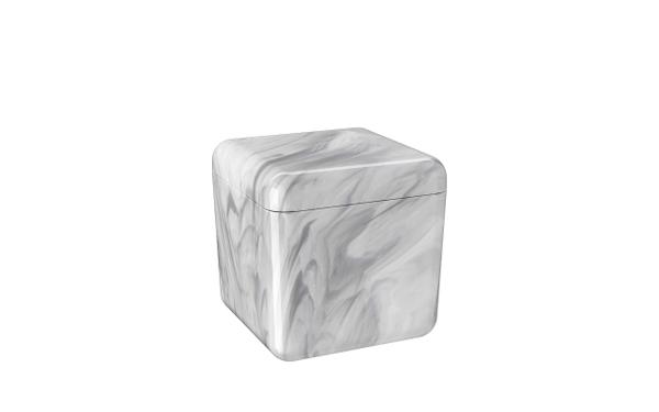 Porta-algodão/cotonete Cube 8,5 X 8,5 X 8,5 Cm - Coza