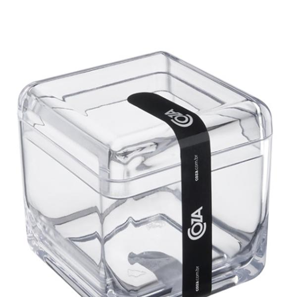 Porta Algodão/Cotonetes Cube Cristal 20879/0009 - Coza